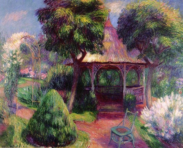 William Glackens Garden at Hartford Sweden oil painting art